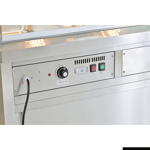 Thermaster Wet and Dry Bain Marie Display 4x1/1 GN Pans - PG150FE-XG - Image 4