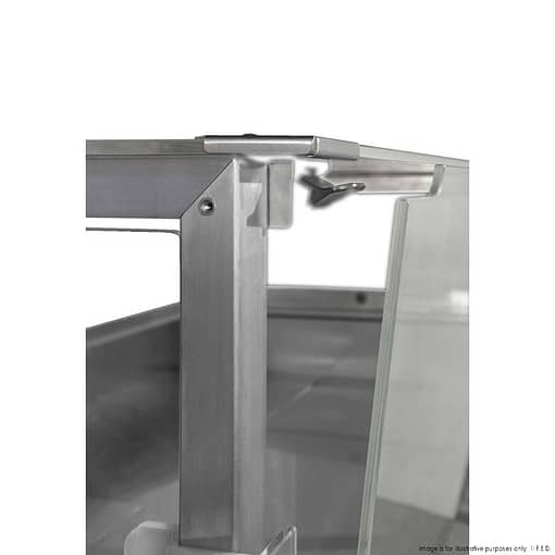 Tecnodom TMDR-0920B Series MR 2000mm Wide Deli Display with Storage and Castors - Image 4