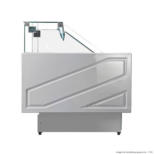 Tecnodom TMDR-0920B Series MR 2000mm Wide Deli Display with Storage and Castors - Image 2