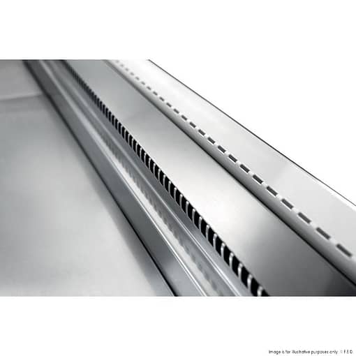 Tecnodom TMDR-0920B Series MR 2000mm Wide Deli Display with Storage and Castors - Image 3