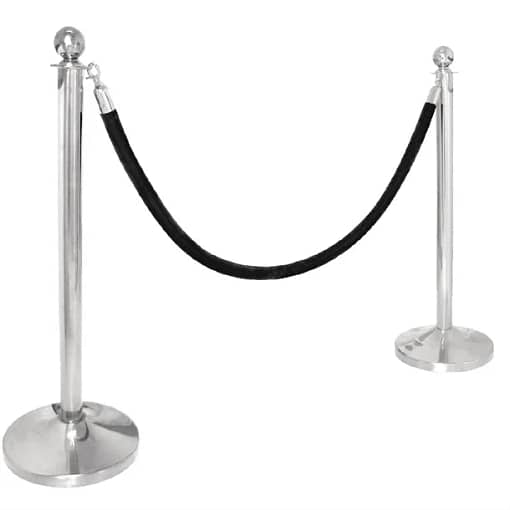 Bolero Ball Top St/St Barrier Post Polished Finish - Image 2