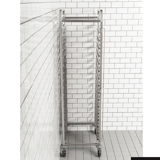 FED 404091 Gastronorm Trolley – 16 Pan Capacity – Stainless Steel - Image 3
