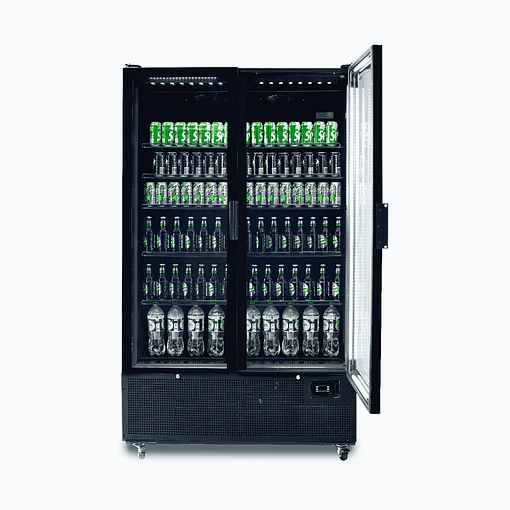 Bromic Chiller GM1100B-NR - 1126L, Black Upright Display Fridge - Image 2