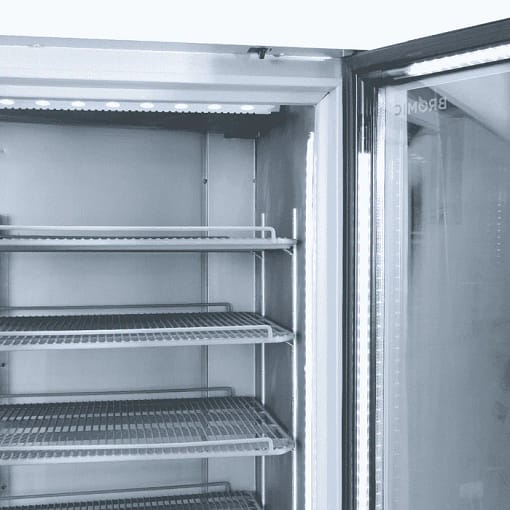 Bromic GM1100LS-NR Two Flat Glass Door Upright Display Fridge - 1082L - Image 8