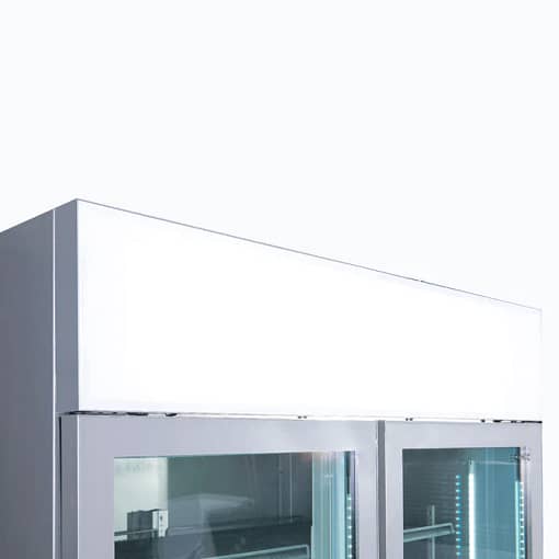 Bromic GM1100LS-NR Two Flat Glass Door Upright Display Fridge - 1082L - Image 10