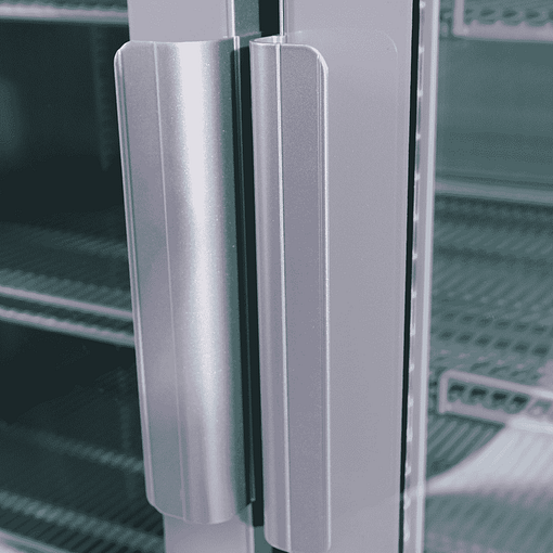 Bromic GM1100S-NR Upright Display Fridge – 1126L, Silver, Double Glass Doors - Image 2