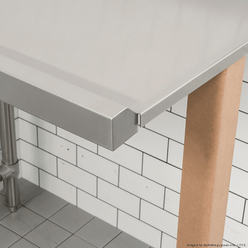 Modular System Clean Dish Table with Splashback CDT-1200R - Image 6