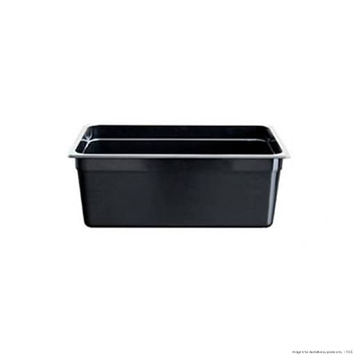 Black Poly 1/2 x 65 mm Gastronorm Pan  JW-P122B (1 Pack)