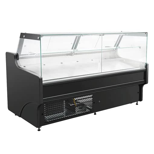 AG SDS2000 Square Deli Showcase Fridge with Frameless Glass and LED Lighting