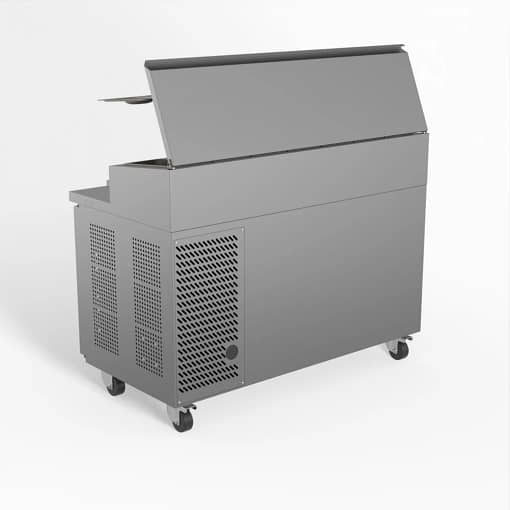 AG SH2000-700 2 Door Saladette Fridge – 7x GN 1/3 Tray + Cutting Bench - Image 3