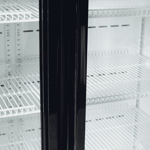 Bromic GM0900LBECO Upright Display Fridge - 885L, 2 Doors, Flat Glass, Black - Image 2