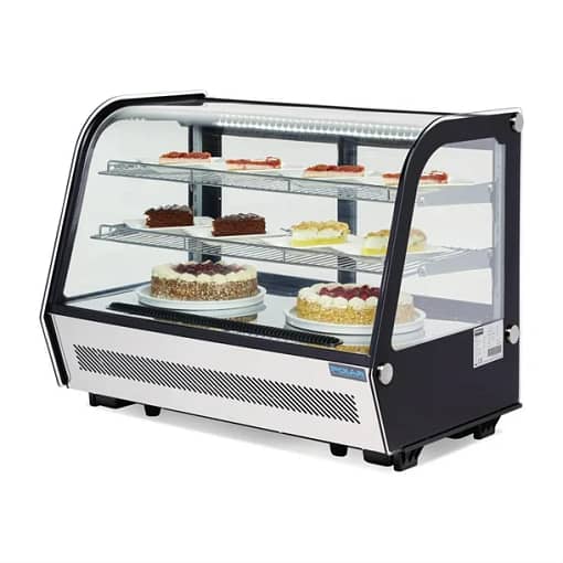 Polar G-Series Energy Efficient Countertop Food Display Fridge Black - 160Ltr - Image 3