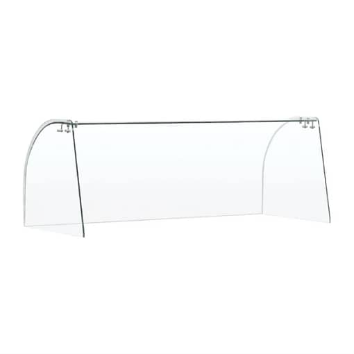 Curved Glass Sneeze Guard Assembly for CT395-A