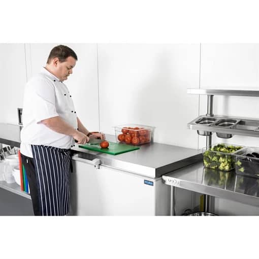 Polar G-Series Chest Freezer with Stainless Steel Lid - 385Ltr - Image 4