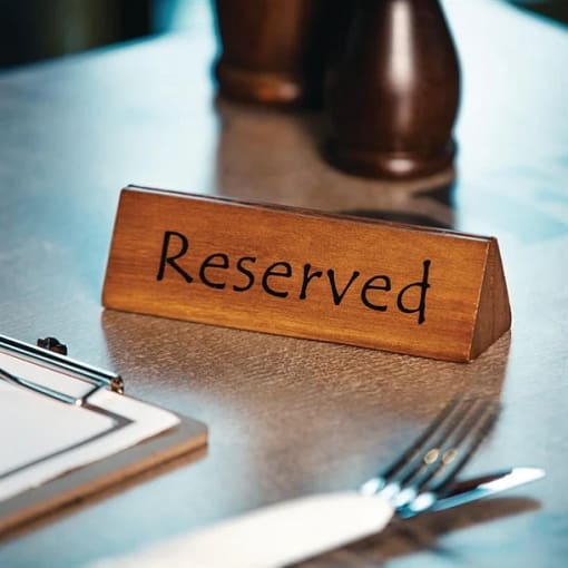 Wooden Reserved Sign/Menu Holder (Pack 10) - Image 3