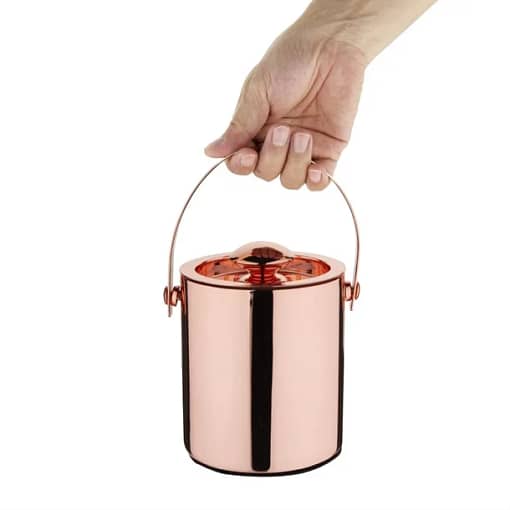 Olympia DR740 Double Walled Ice Bucket with Lid (1L, Copper) - Image 5
