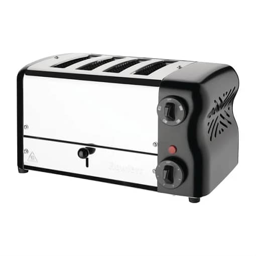 Rowlett Esprit 4 Slot Toaster - Jet Black - Energy-Saving Commercial Toaster