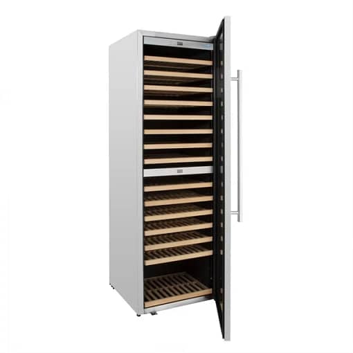 Polar GM629-A Dual Zone Wine Fridge – 180 Bottle Stainless Steel Commercial Unit