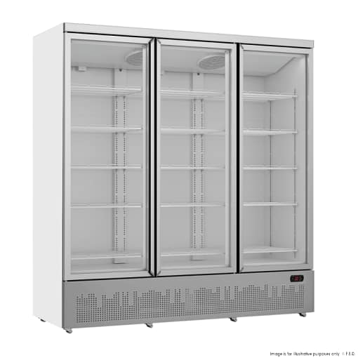 Thermaster LG-1500GBM 3 Door Fridge – 1664L | Supermarket Display Fridge - Image 2