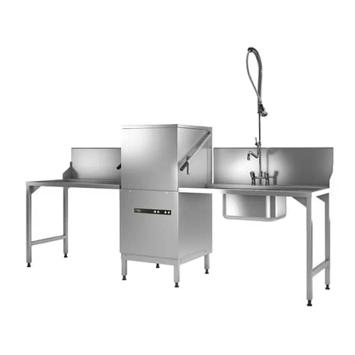 Hobart ECOMAX 604 Hood Type Dishwasher | 840 Plates/Hr | 2.3L Rinse | 15A - Image 4