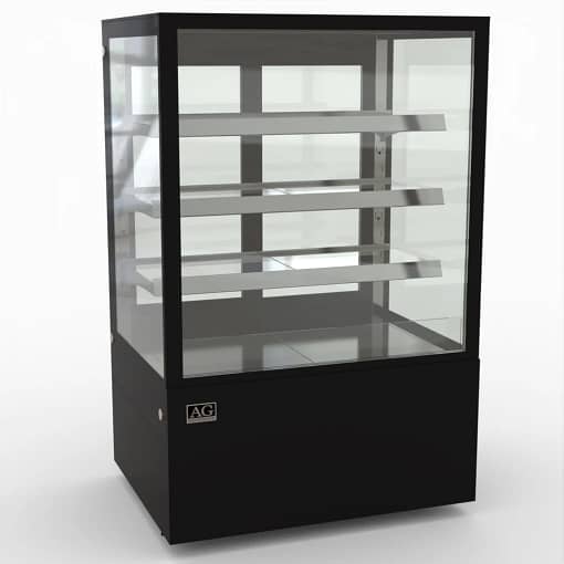 AG FDF900L3 Black LED 900mm Food Display Showcase 4-Layer - Image 5