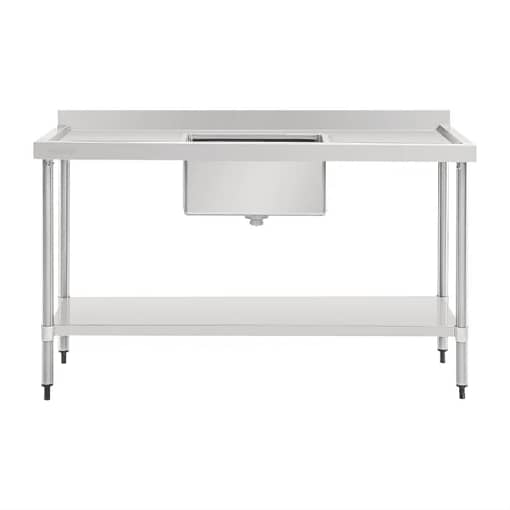 Vogue Single Bowl Sink Double Drainer 1500mm - HC906 - Image 3