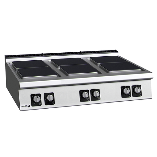 Fagor Kore C-E960 Electric 6 Burner Cooktop | 3PH | Bench Top