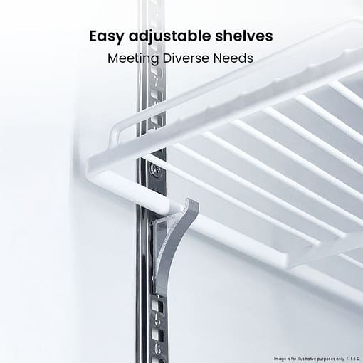 Thermaster LG-1000P Upright Drink Fridge – 1000L, 2 Glass Doors, White - Image 8