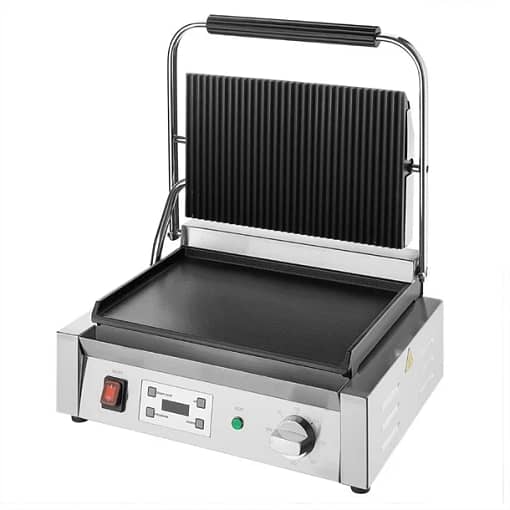Apuro CU609-A Extra Large Contact Grill – Ribbed Top & Flat Plate - Image 3