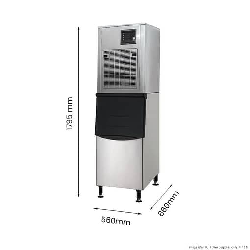 Blizzard SN-258F Granular Ice Maker – 250Kg Output, 125Kg Storage - Image 5