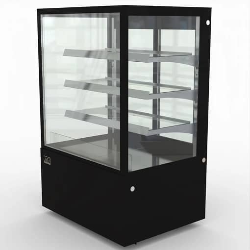 AG FDF900L3 Black LED 900mm Food Display Showcase 4-Layer - Image 2