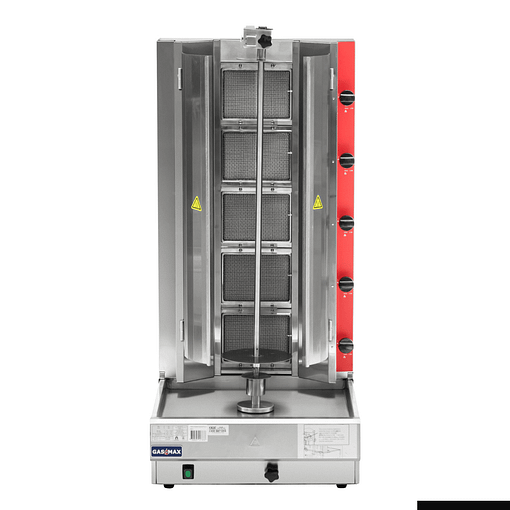 GasMax KB-5 Semi-Automatic 5 Burner Kebab Machine – NG, 56kg, Stainless Steel - Image 4