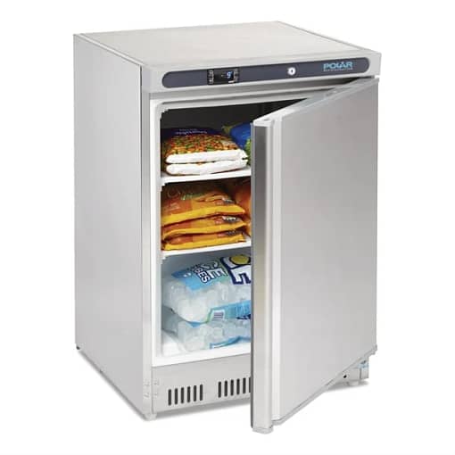 Polar CD081-A C-Series Under Counter Freezer – 140L, Stainless Steel - Image 2