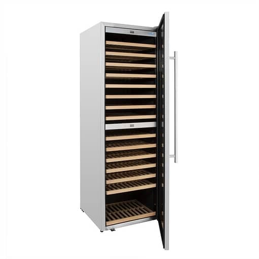 olar GM629-A G-Series Dual Zone Wine Fridge | 180 Bottle | Stainless Steel - Image 2
