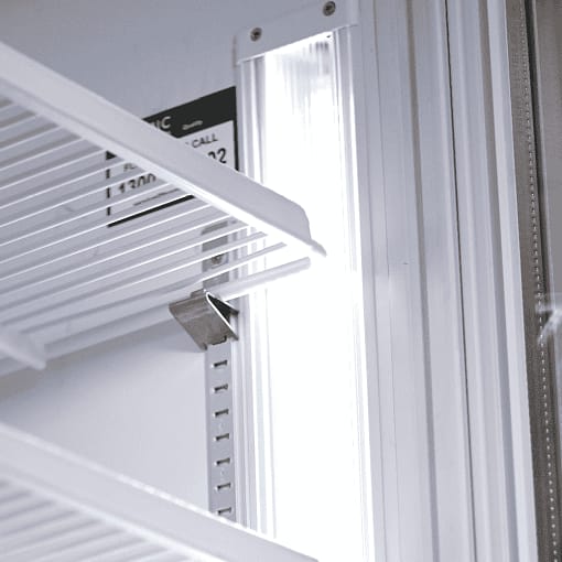 Bromic GM0690LW - 659L White Upright Display Fridge with LED - Image 6
