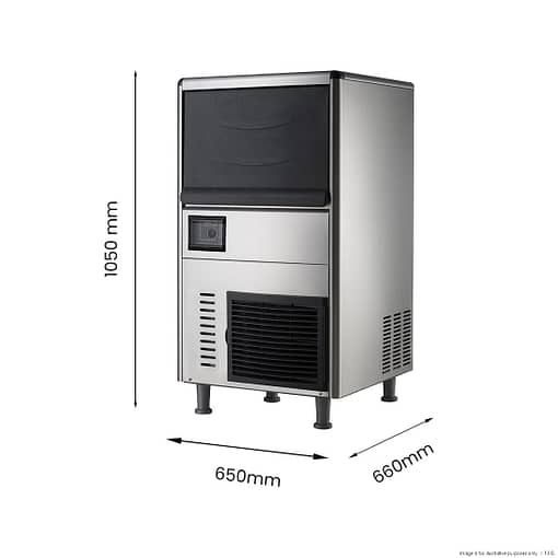 Blizzard SN-128F Granular Ice Maker – 120Kg Output, 50Kg Storage, Stainless Steel - Image 4