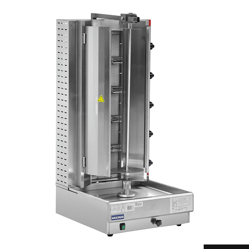 GasMax KB-5 Semi-Automatic 5 Burner Kebab Machine – NG, 56kg, Stainless Steel - Image 3