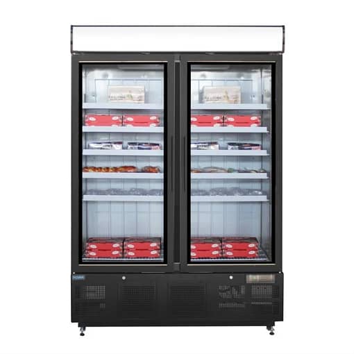Polar GH429-A G-Series Upright Display Freezer – 920L, Black, LED, R290 - Image 5