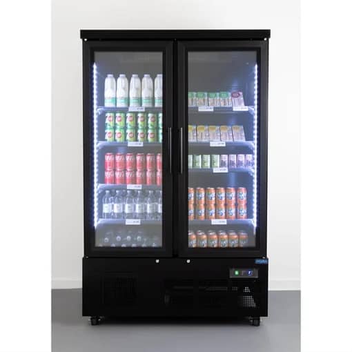 Polar GP485-A Double Glass Door Display Fridge – 744L, LED, R290 - Image 4