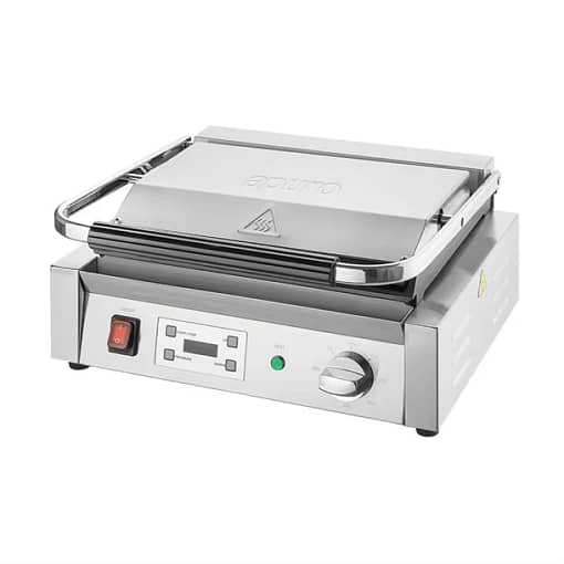 Apuro CU609-A Extra Large Contact Grill – Ribbed Top & Flat Plate - Image 5