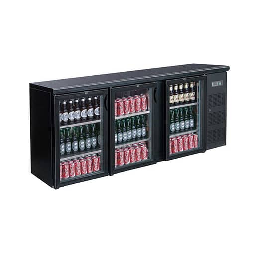 alt="New Damaged Thermaster Three Door Drink Cooler - 536 Litre Capacity"