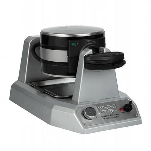 Waring DM874-A Double Waffle Maker – 50 Waffles/hr, Rotary Plates, Made in UK | 1.4kW - Image 2