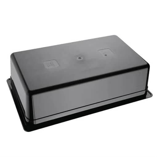 Vogue U456 Black Polycarbonate GN Pan – 1/1 GN x 150mm, 19.5L Capacity - Image 3