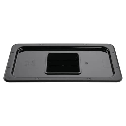 Vogue U476 Black Polycarbonate GN Lid – 1/3 GN, Durable & Food Safe - Image 4