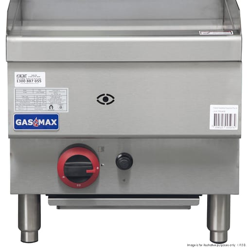 GASMAX JUS-TRG40E Benchtop Single Burner Griddle – 400mm, Natural Gas, Stainless - Image 6
