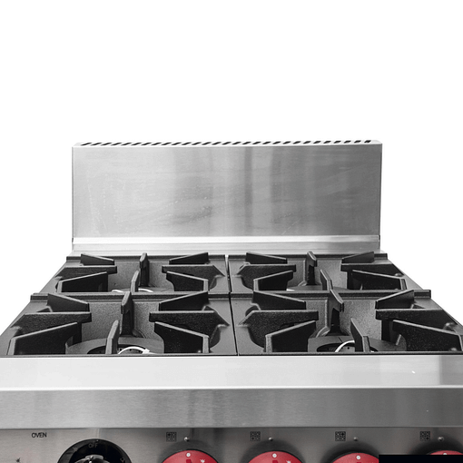 Gasmax GBS4TS 4-Burner Gas Range with Oven | Flame Failure | 182MJ/h | Stainless Steel - Image 3