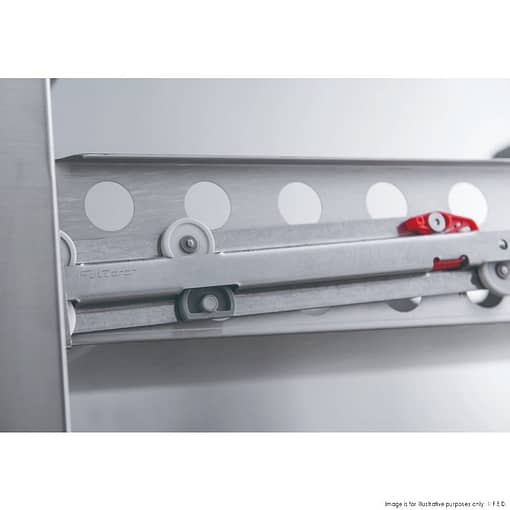 FED-X XGNS900-4D Four Drawer Compact Workbench Fridge – 240L, GN1/1 - Image 4
