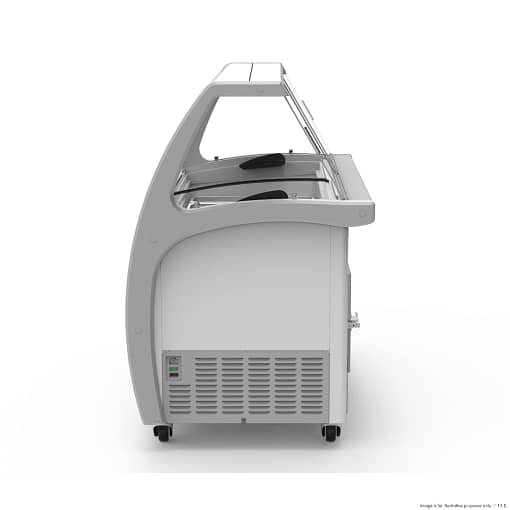 Thermaster SD-325P Gelato Display Freezer | 325L | 6 x 5L Pans | Curved Glass - Image 2