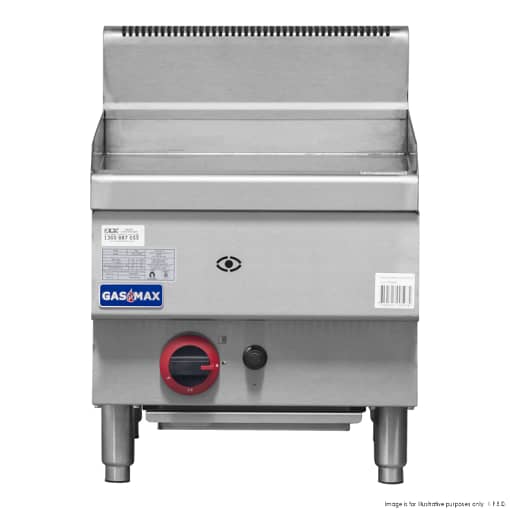 GASMAX JUS-TRG40E Benchtop Single Burner Griddle, 400mm, Natural Gas, Stainless Steel