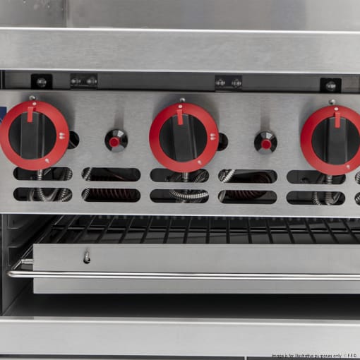 Gasmax GGS-24 Gas Griddle & Toaster with Cabinet | Commercial Combo - Image 4
